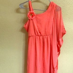 Asymmetrical Floral Party Dress